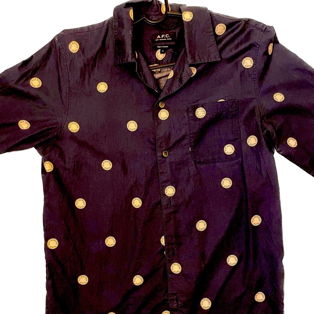 A.P.C Polka dot shirt - Navy